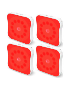 Luces Nocturnas Rojas con Sensor de Movimiento Bestendony - Paquete de 4