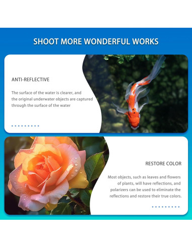 Kit de Filtro CPL Zomei 37mm para Teléfono Móvil