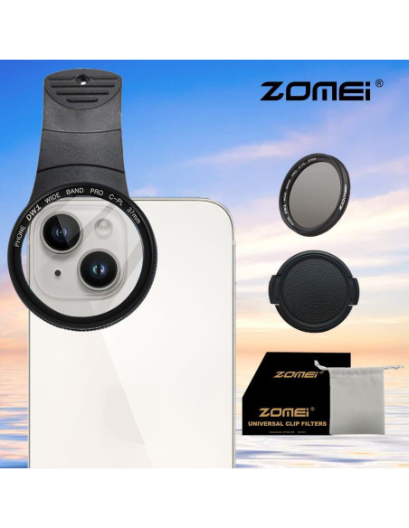 Kit de Filtro CPL Zomei 37mm para Teléfono Móvil