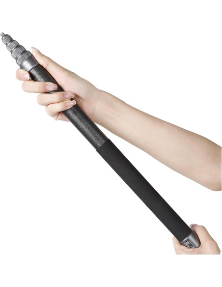 Palo de Selfie PellKing 3m Fibra de Carbono + Trípode 29cm Aluminio