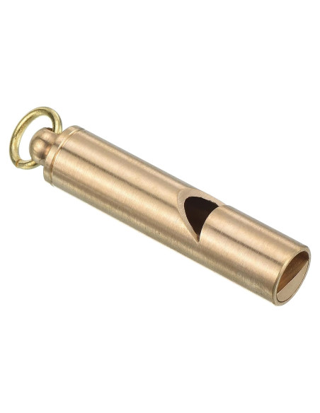 Silbato de Emergencia PATIKIL de Latón, 4.2 cm, Super Ruidoso