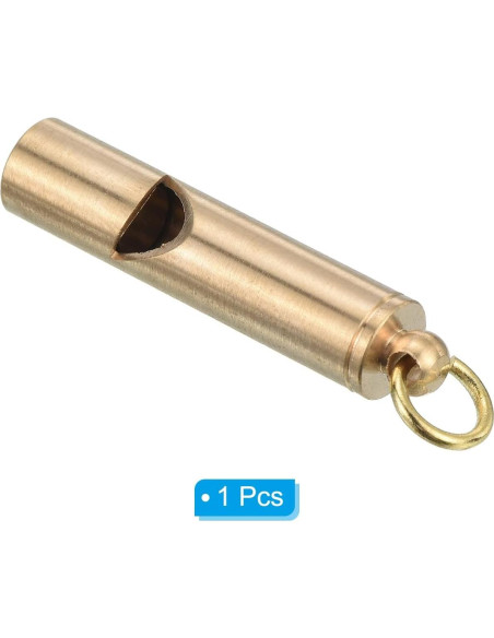 Silbato de Emergencia PATIKIL de Latón, 4.2 cm, Super Ruidoso