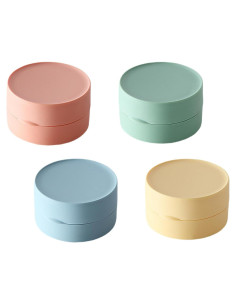 Estuche de Viaje para Jabón Incauca 4 Colores Redondo 8x8cm