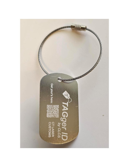 Etiqueta QR Metálica TAGger ID - Seguridad y Estilo 1 Unidad