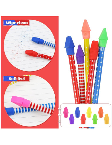 800 Gomas de Lápiz Fyess en Forma de Flecha Sin Látex