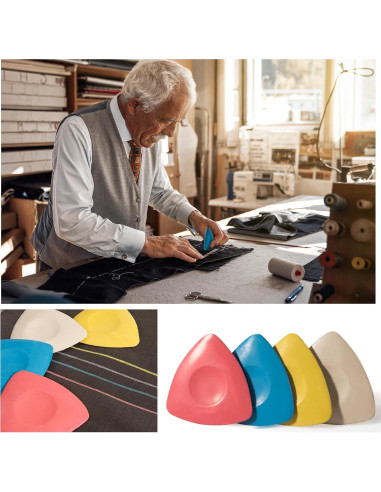 Paquete de 4 Tizas de Sastre Soecskot Lavables para Costura