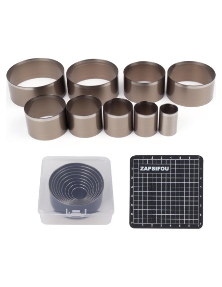Juego de Herramientas de Corte Circular ZAPSIFOU 9 Piezas 15-55mm