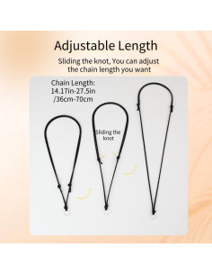 20 Cuerdas de Collar Ajustables Weryerker Multicolor DIY Joyería 2