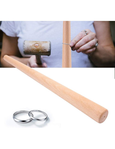 Mandril de Anillo de Madera Ruining 28cm Resistente al Calor