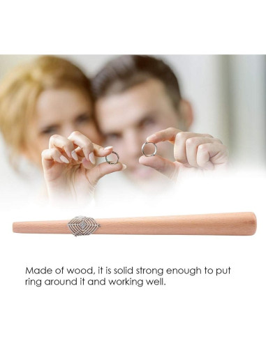 Mandril de Anillo de Madera Ruining 28cm Resistente al Calor