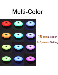 Luces Puck LED Wobsion Recargables USB Multicolor 3 Piezas 2