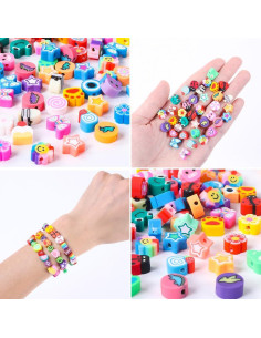 Kit de Pulseras de Cuentas de Arcilla DULEFUN 960 Piezas 2