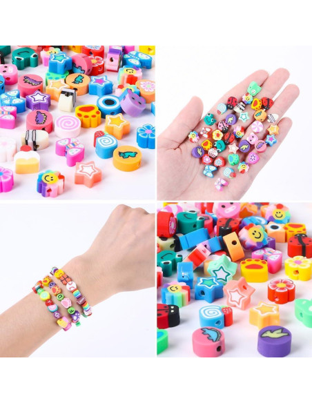Kit de Pulseras de Cuentas de Arcilla DULEFUN 960 Piezas