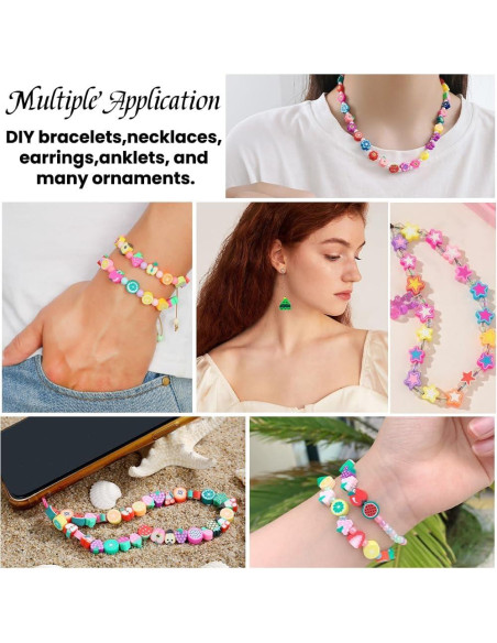 Kit de Pulseras de Cuentas de Arcilla DULEFUN 960 Piezas