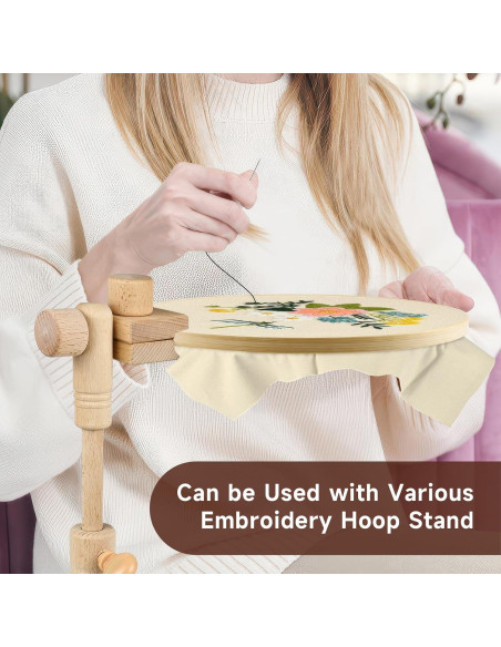 Set de 5 Aros de Bordado de Bambú embhand - 10.2 a 25.4 cm