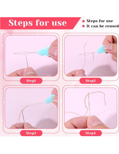 Kit de enhebradores de agujas Trinkrittey, 32 piezas para costura