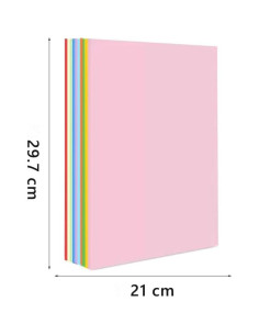 Papel de Origami A4 Colorido 100 Hojas 70gsm Doble Cara 2