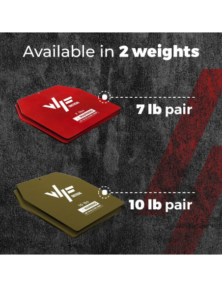 Placas de Peso WFT 6.35 kg para Chaleco de Entrenamiento