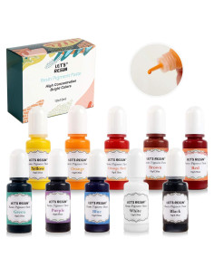Pasta de Pigmento para Resina Epoxy LET'S RESIN 10 Colores 10g