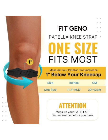 Banda de Rodilla Fitgeno FG31 - Alivio Tendinitis Patelar - 2 Pcs