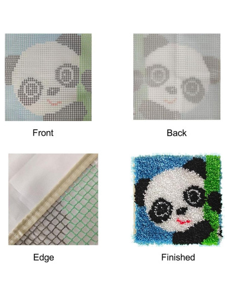 Kit de Ganchillo Puzamen 30x30 cm para Niños y Adultos