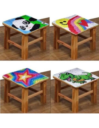 Kit de Ganchillo Puzamen 30x30 cm para Niños y Adultos