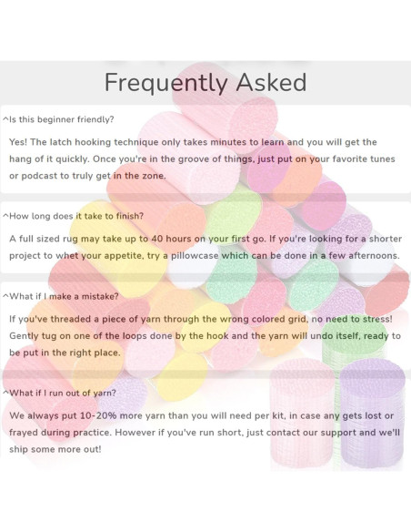 Kit de Ganchillo Puzamen 30x30 cm para Niños y Adultos