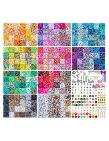 Kit de Perlas de Arcilla XSEINO 46000 Piezas 216 Colores