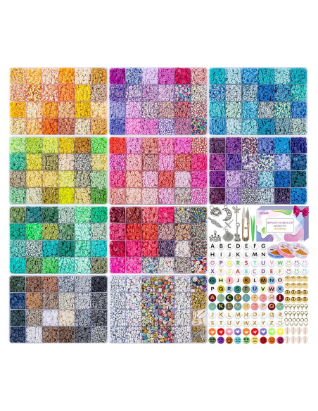 Kit de Perlas de Arcilla XSEINO 46000 Piezas 216 Colores