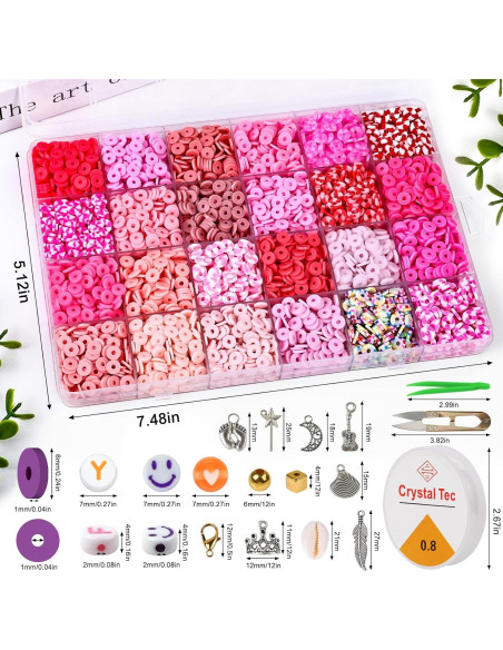 Kit de Perlas de Arcilla XSEINO 46000 Piezas 216 Colores