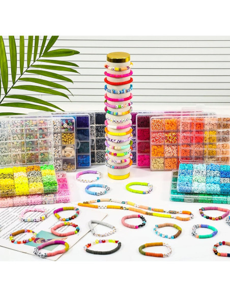 Kit de Perlas de Arcilla XSEINO 46000 Piezas 216 Colores