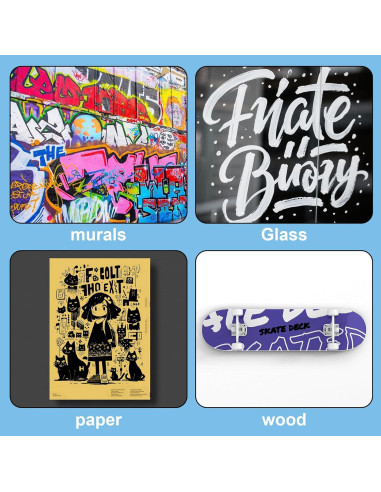 Marcadores de Póster Jumbo FUMILE 5 Pcs 3-15mm Blanco