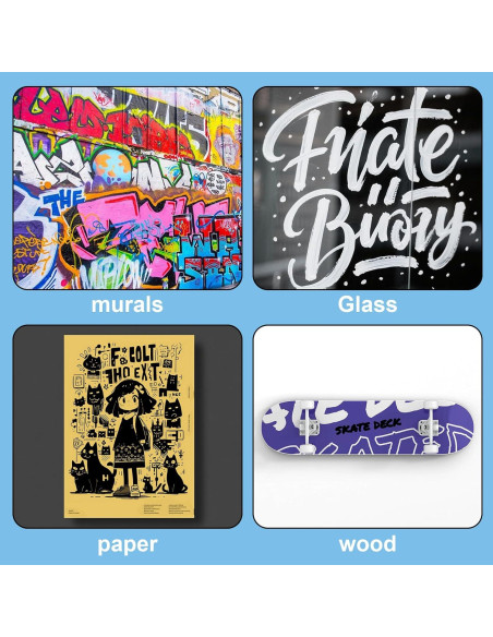 Marcadores de Póster Jumbo FUMILE 5 Pcs 3-15mm Blanco