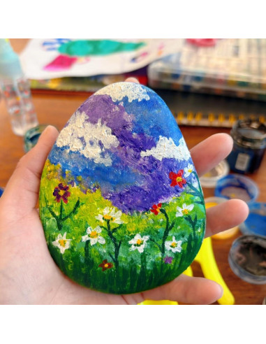 10 Rocas Planas Grandes para Pintar 10-13cm CYLHCM