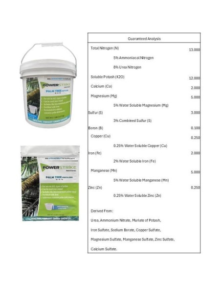 Fertilizante para Palmeras Power Strike 1.81 kg con Hierro