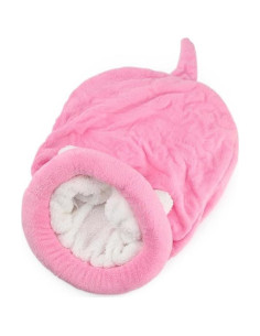 Cama para Gatos en Cueva CCUUHJ Rosa 63.5x53.3cm Suave y Lavable 2