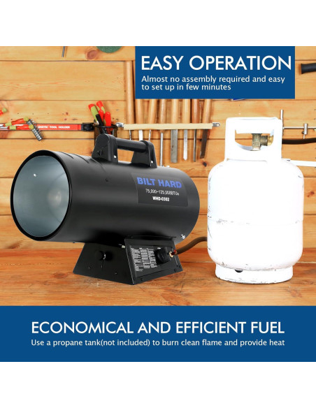 Calentador de Propano BILT HARD 125,000 BTU Portátil