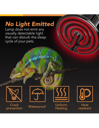 Bombilla de Calor Cerámica Simple Deluxe 40W para Reptiles