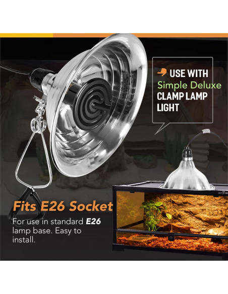 Bombilla de Calor Cerámica Simple Deluxe 40W para Reptiles