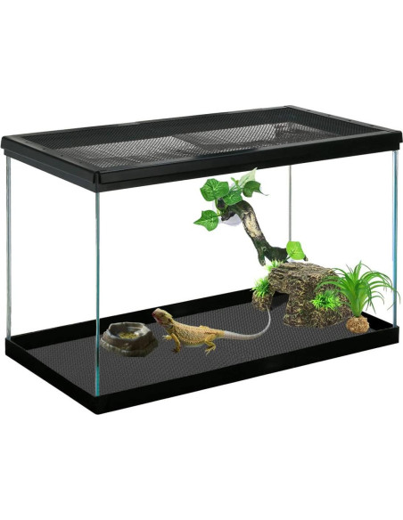Alfombra para Terrario de Reptiles Duedusto 44.93cm Negra