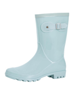 Botas de lluvia Fubotao para mujer, media pantorrilla, azul