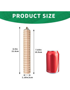 Juguetes de Madera para Roer MinrzPet - 2 Paquete para Cobayas y Conejos 2