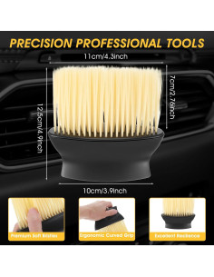 Kit de 2 Cepillos de Limpieza para Coche Quilax - Amarillo/Negro 2