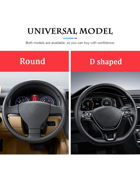 Cubierta de Volante de Cuero Fekey&JF 37-38 cm Verde Oscuro