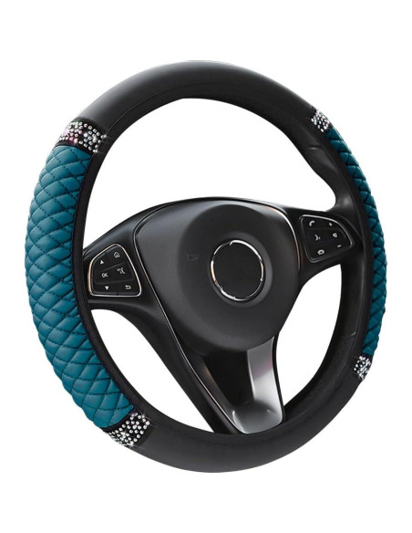 Cubierta de Volante de Cuero Fekey&JF 37-38 cm Verde Oscuro