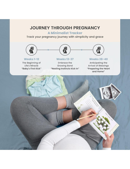 Diario de Embarazo Boutique Kiki y Laly con Tarjetas de Hitos