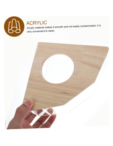 Bañera para Hámster y Chinchilla Happyyami Acrílica 15.5x15.5x8cm