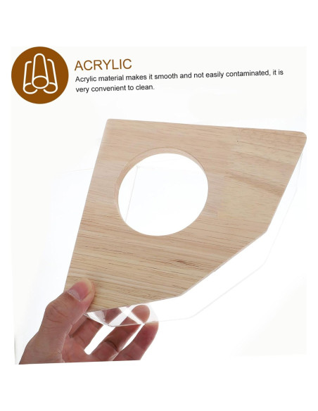 Bañera para Hámster y Chinchilla Happyyami Acrílica 15.5x15.5x8cm