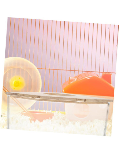 Bañera para Hámster y Chinchilla Happyyami Acrílica 15.5x15.5x8cm