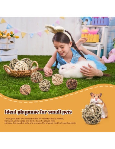 Bolas de Hierba para Masticar Bac-kitchen 6.1 cm - 17 Pcs